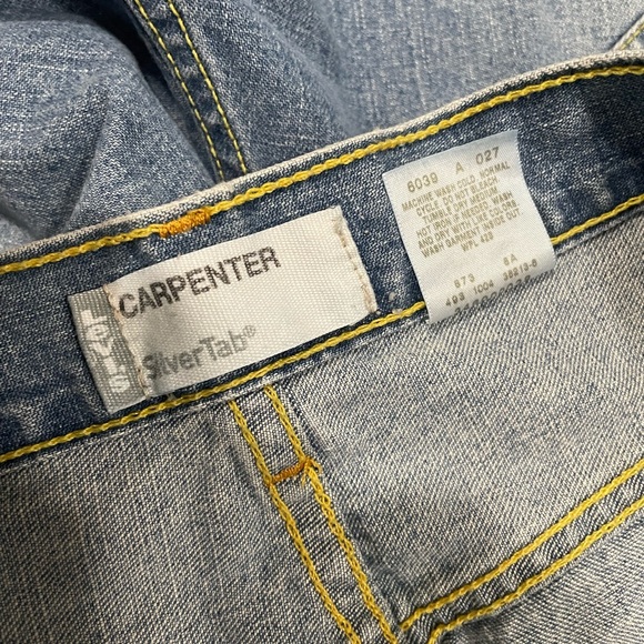 Men’s Vintage Carpenter Silver Tab Levi’s Shorts Size:36 - Picture 3 of 5